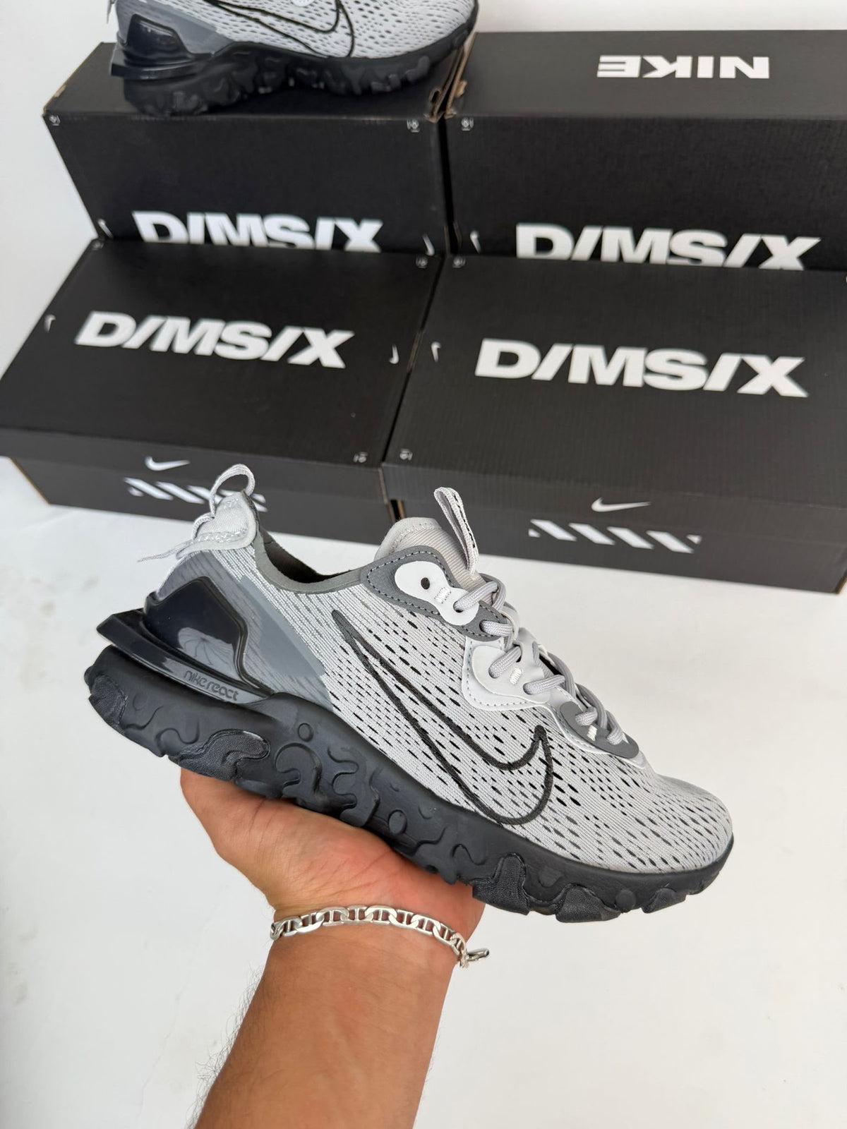 Nike React Gris/Negro